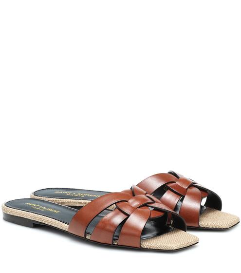 Tribute Nu Pieds 05 leather sandals | Saint Laurent