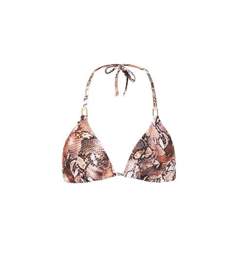 Cancun snake-print bikini top | Melissa Odabash