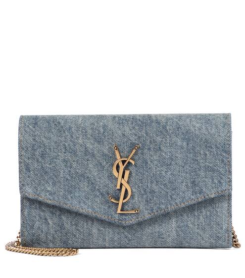 Uptown denim clutch | Saint Laurent