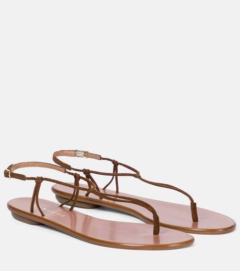 Very Capri suede thong sandals | Aquazzura