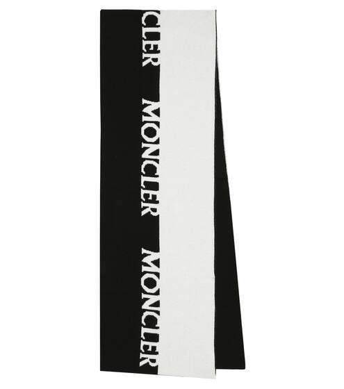 Logo wool and cashmere scarf | Moncler