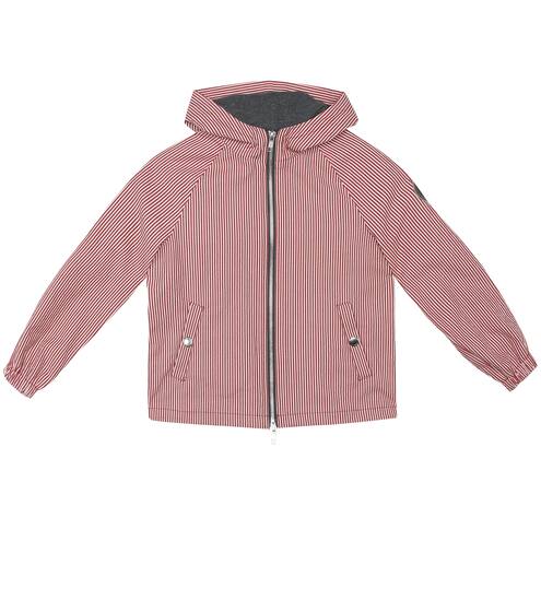 Striped cotton seersucker jacket | Brunello Cucinelli Kids