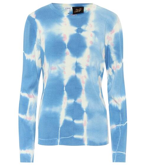 Paula's Ibiza tie-dye silk sweater | Loewe