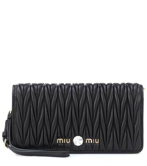 حقيبة للكتف من الجلد المبطن | Miu Miu