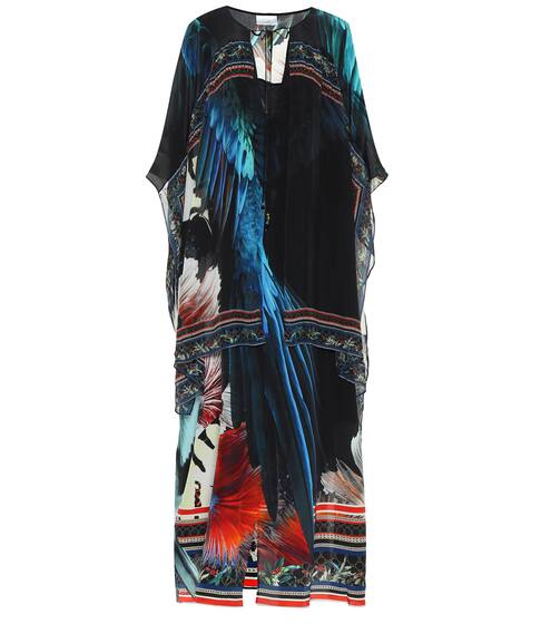 Embellished floral silk kaftan | Camilla