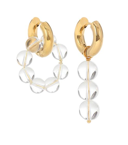 Boucles d'oreilles en plaqué or 24 ct et perles fantaisie | Timeless Pearly