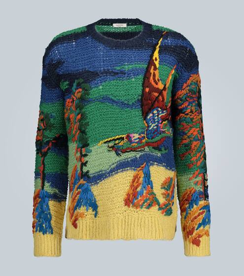Dragon At Dawn knitted sweater | Valentino