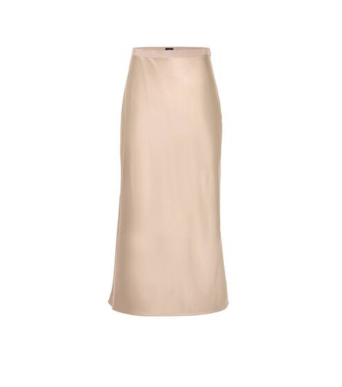 Silk satin midi skirt | Joseph