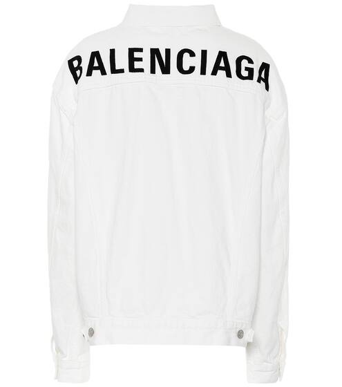 Giacca di jeans con logo | Balenciaga