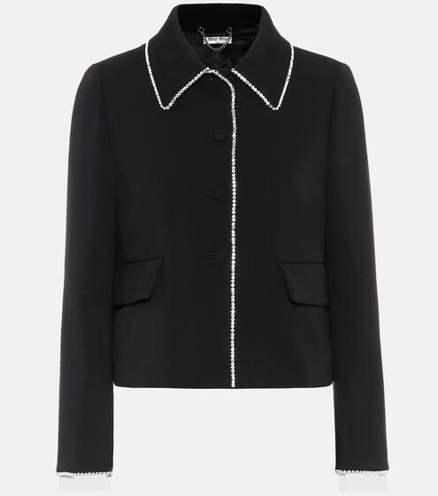 Stretch-wool jacket | Miu Miu