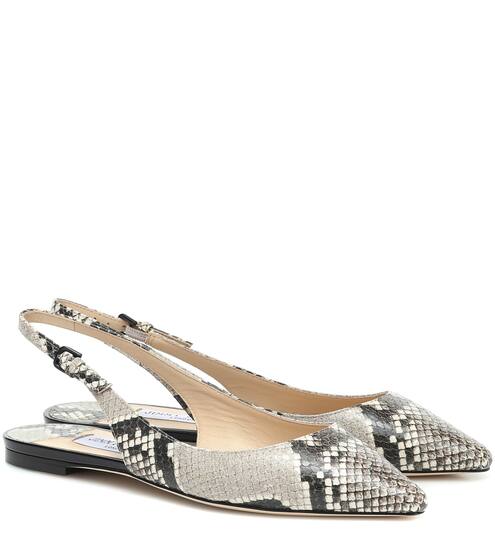 Slingback-Ballerinas Erin aus Leder | Jimmy Choo