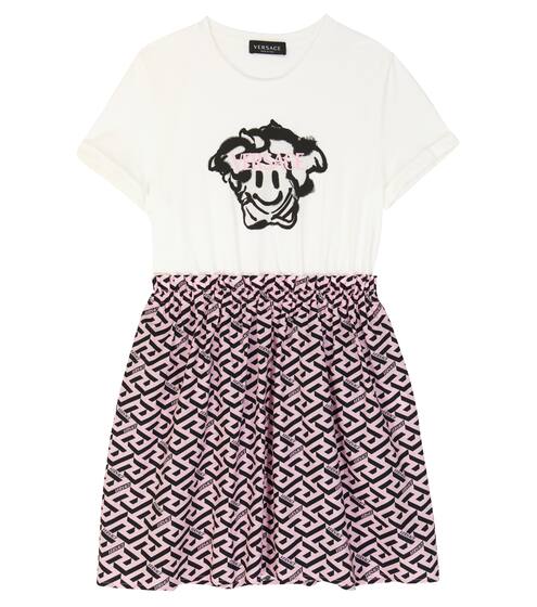 Printed cotton dress | Versace Kids