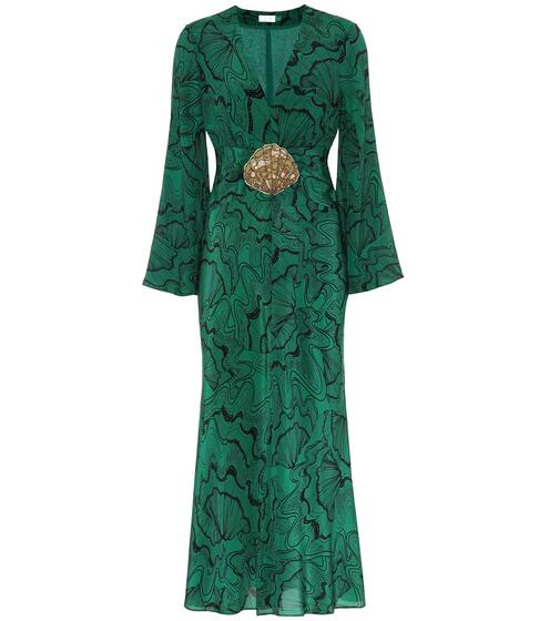Indra embellished silk midi dress | Rixo