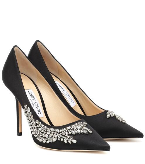 Verzierte Pumps Love 100 aus Satin | Jimmy Choo