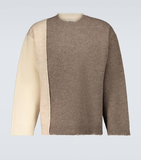 Wool colorblocked sweater | Maison Margiela