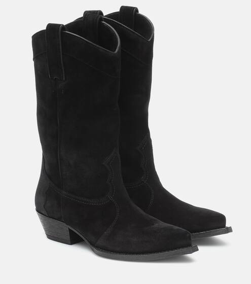 Stiefel Lukas Western aus Veloursleder | Saint Laurent