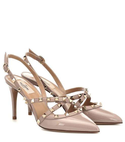 حذاء سلينغ باك من الجلد Valentino Garavani Rockstud | Valentino