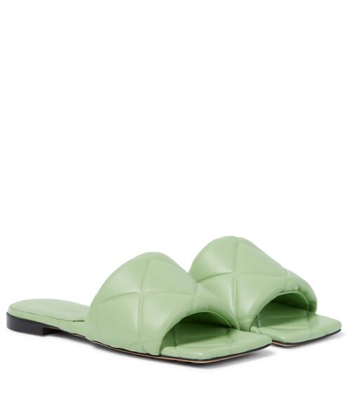 The Rubber Lido leather sandals | Bottega Veneta