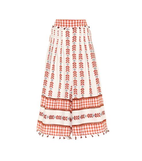 Embroidered cotton pants | Dodo Bar Or