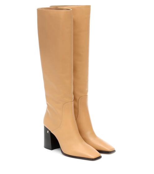 Brionne 85 leather knee-high boots | Jimmy Choo