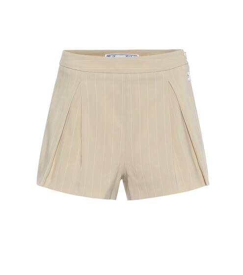 High-rise cotton-blend shorts | Off-White