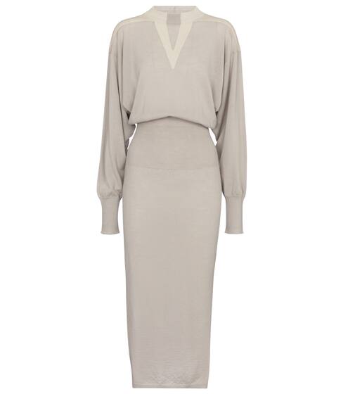 Wool and cotton midi dress | Rick Owens