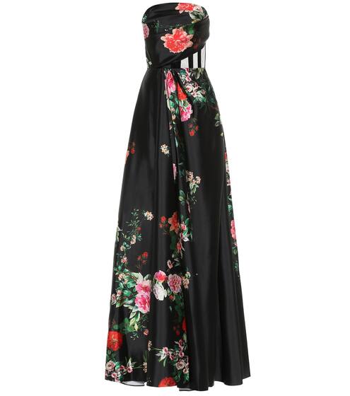 Archer floral satin dress | Alex Perry