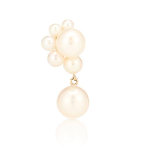 Einzelner Ohrring Federico Perle aus 14kt Gelbgold mit Süßwasserperlen | Sophie Bille Brahe