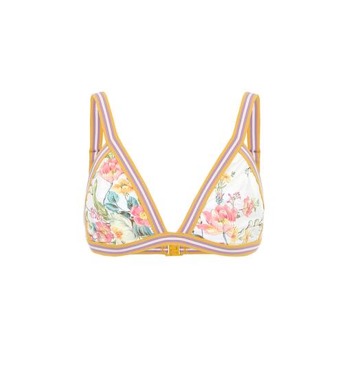 Zinnia floral bikini top | Zimmermann