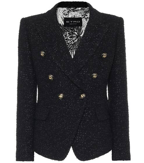 Cotton-blend bouclé blazer | Etro