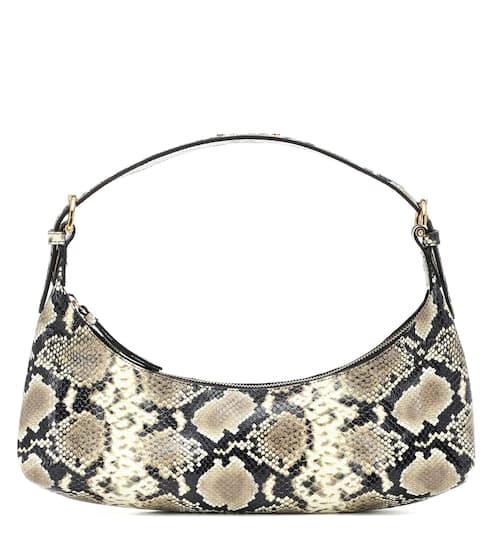 Mara snake-effect leather shoulder bag | By Far