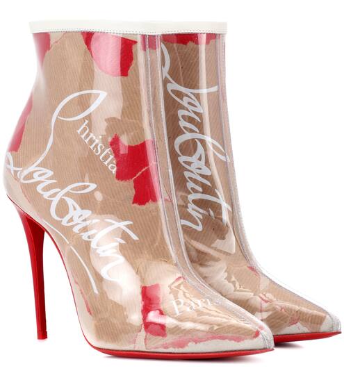 Bottines transparentes Kate Booty 100 | Christian Louboutin