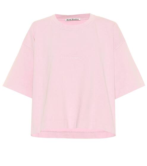 Cylea embossed logo cotton T-shirt | Acne Studios