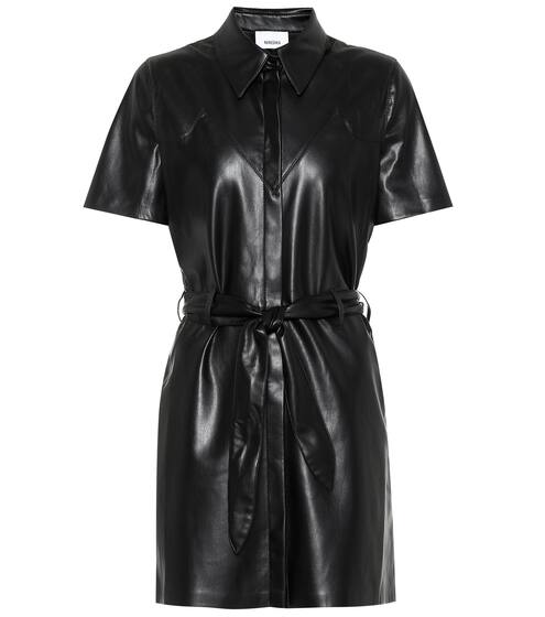 Roberta faux leather minidress | Nanushka