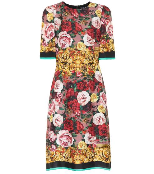 Floral silk minidress | Dolce & Gabbana