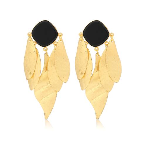 Indra 14kt gold-plated earrings | Peet Dullaert