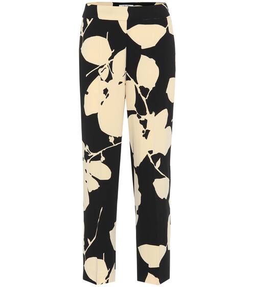 Elodia floral cady straight pants | S Max Mara