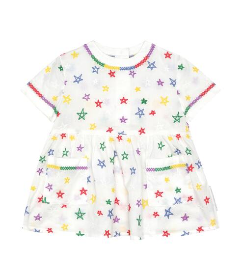 Baby embroidered cotton dress and bloomers set | Stella McCartney Kids