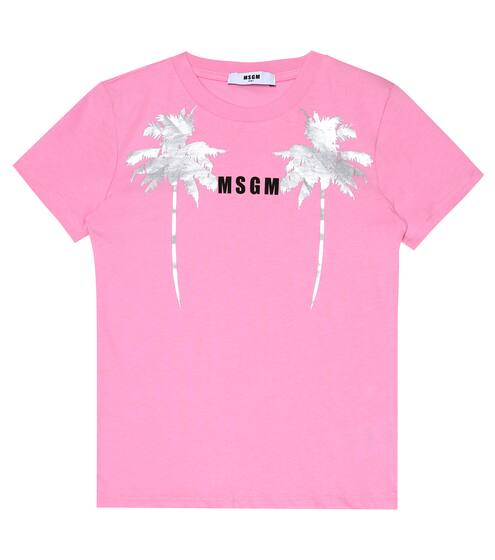 Logo cotton T-shirt | MSGM Kids