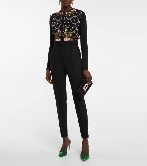 Wool skinny pants | Oscar de la Renta
