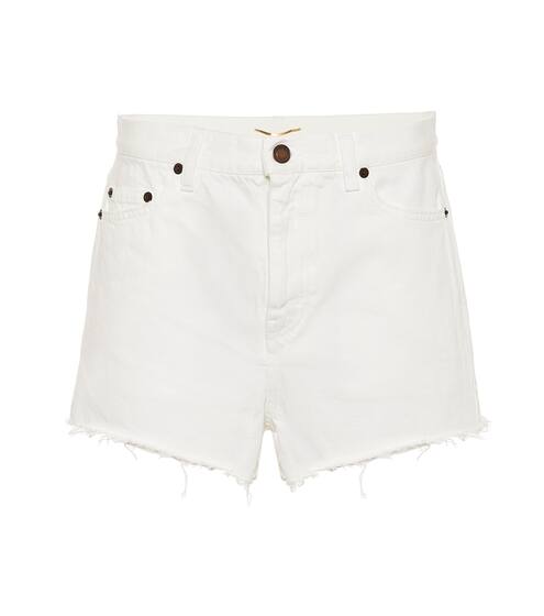 High-rise enim shorts | Saint Laurent