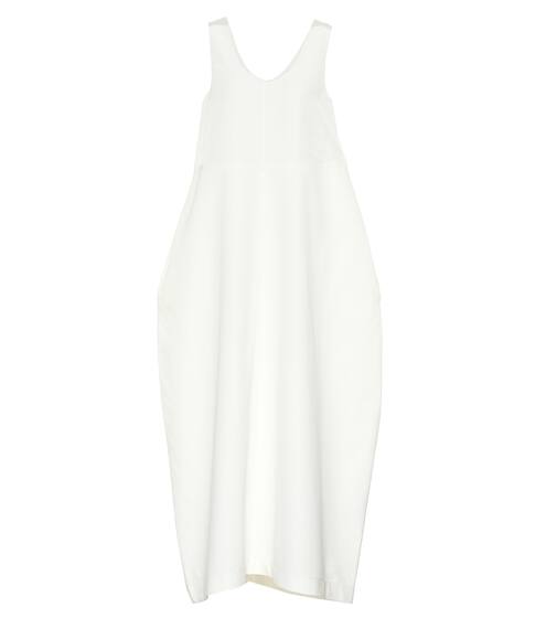 Abito lungo in cotone e seta | Jil Sander