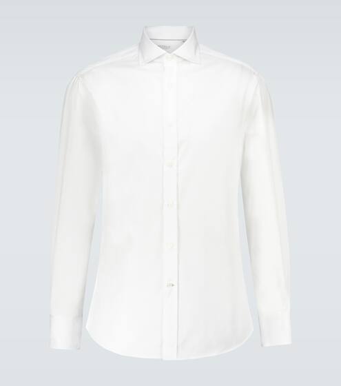 Hemd aus Baumwoll-Twill | Brunello Cucinelli
