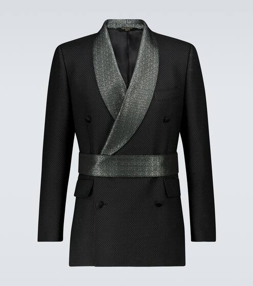 Exklusiv bei Mytheresa – Blazer aus Jacquard mit Gürtel | Dolce & Gabbana