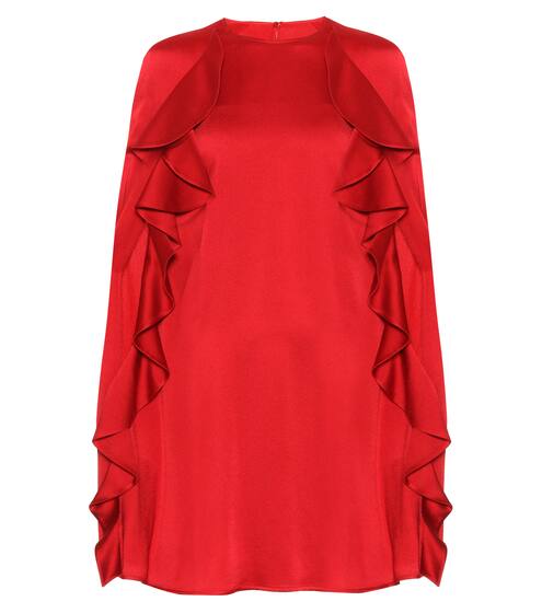 Crêpe cape dress | Valentino