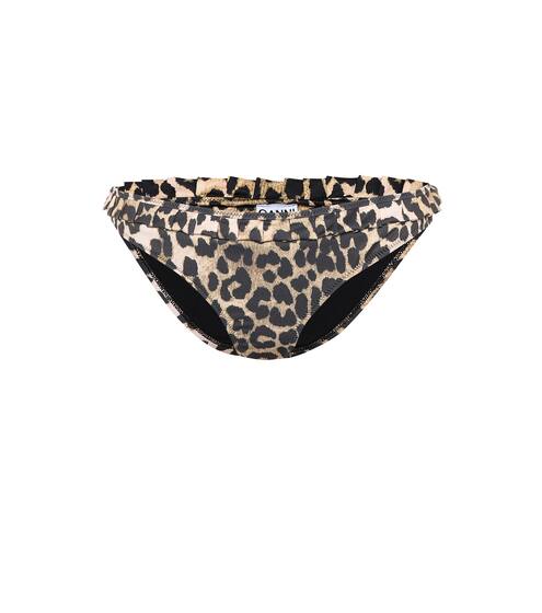 Leopard print bikini bottoms | Ganni