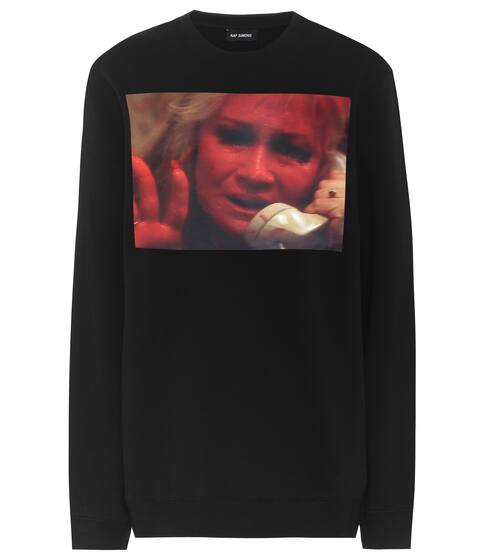 Printed cotton sweatshirt | Raf Simons