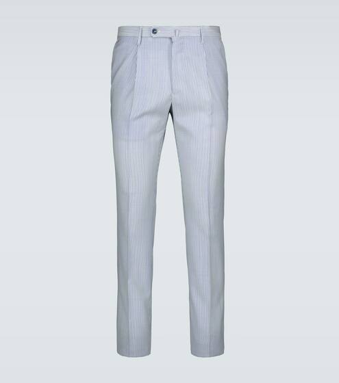 Merino wool slim-fit pants | Incotex