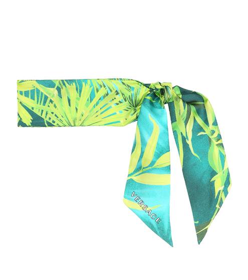 Printed silk scarf | Versace