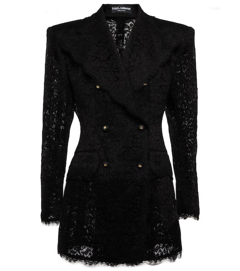 Double-breasted lace blazer | Dolce & Gabbana